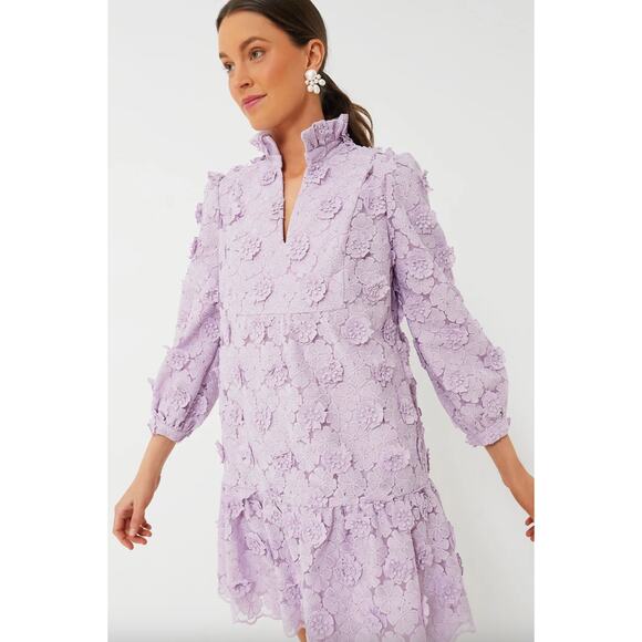 Tuckernuck Lilac Floral Mini Dress - Picture 2 of 5